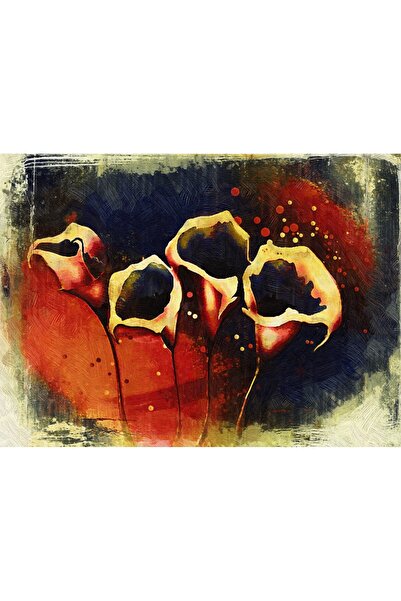 media Tablou canvas Flori, vintage, abstract, arta12, 60 x 40 cm