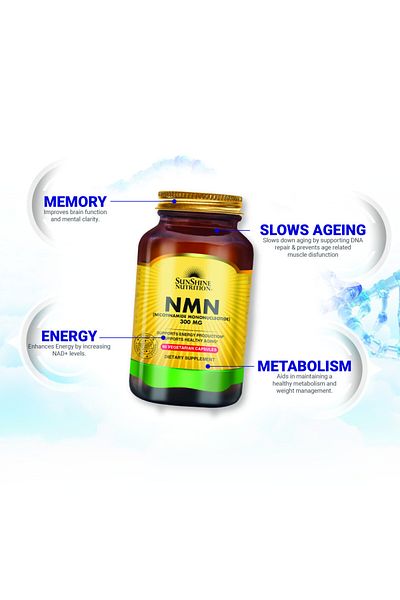 Sunshine Nutrition NMN Nicotinamide 300MG V-Cap 60