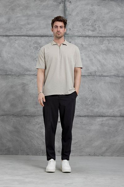 NOMARC Κρεμ μπλουζάκι Mrk Polo Collar