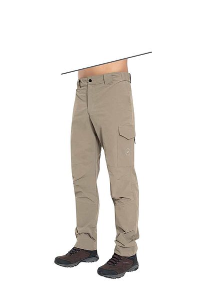 Crozwise Ανδρικό ίσιο παντελόνι Outdoor Ribs 2217