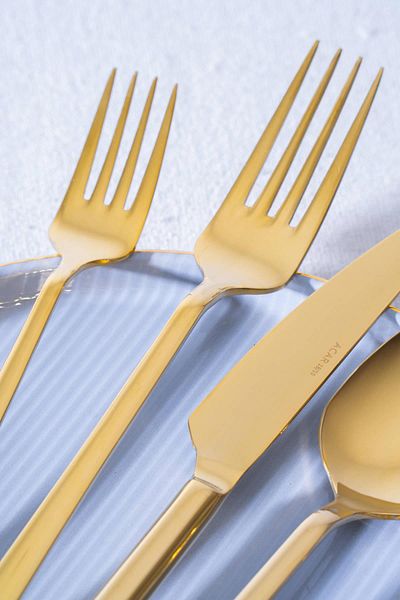 ACAR Lara 72 Piece Gold Fork Spoon Knife Set