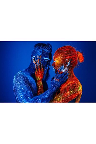 media Canvas painting Portrait16, 90 x 60 cm