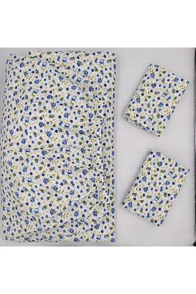 pınarhome collectıon Fabric Fitted Sheet for Pad Beds + Pillow Case with Cover (Corner Depth 30 Cm) New Season***
