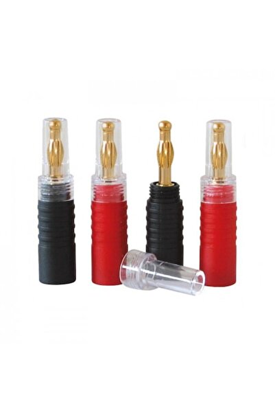 Dynavox Conector banană cu arc, set de 4 bucăți