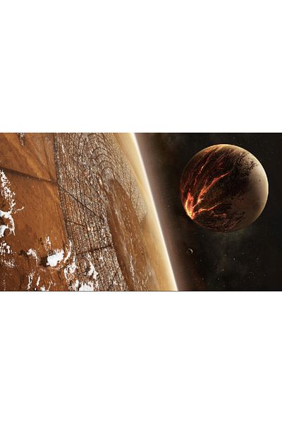 media Fototapet de perete autoadeziv si lavabil Impact in univers, 400 x 250 cm