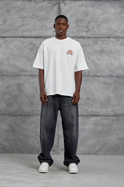 NOMARC Μπλουζάκι με στάμπα White Homestar Oversize