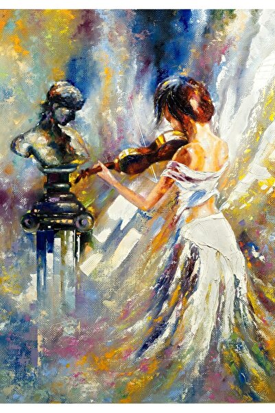 media Tablou canvas Fata cantand la vioara, 50 x 75 cm