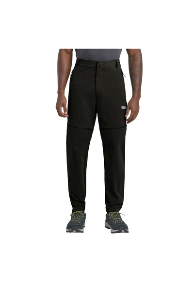 Jack Wolfskin Hikeout Zip Away Men's Black Outdoor Pants Men's Outdoor Pants