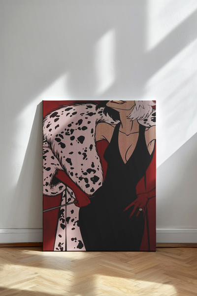 Kanvaspera Cruella de Vil (101 Dalmaçyalı) - Kanvas Tablo