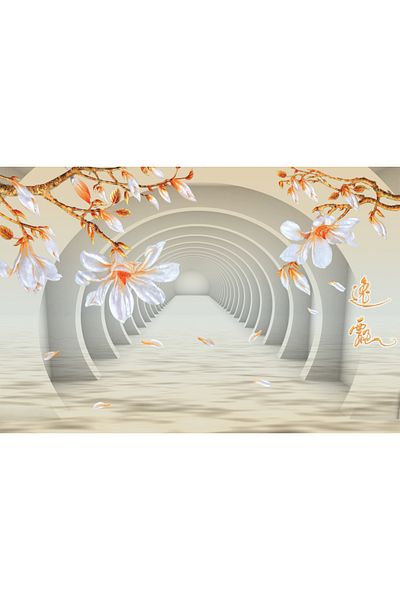 media Fototapet Magnolii si tunel, 400 x 250 cm