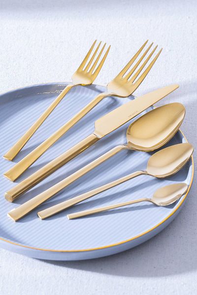 ACAR Lara 72 Piece Gold Fork Spoon Knife Set
