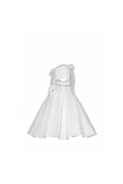 Pamina Rochie elegantă pentru fete, strălucitoare, cu mâneci scurte, 31076, albă, 98 cm