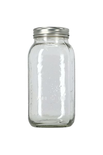 Ball 6-Piece BPA-Free Glass Mason Jar with Airtight Lid 1.89 Liter