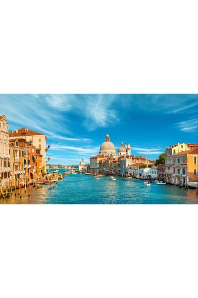 media Blue Venice canvas painting, 60 x 40 cm