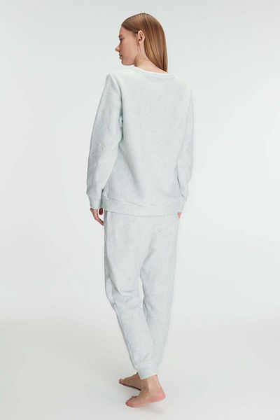 Motto10 butik Long Sleeve Fleece Pajama Set