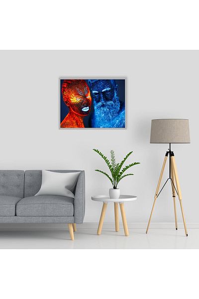media Canvas painting Portrait14, 75 x 50 cm