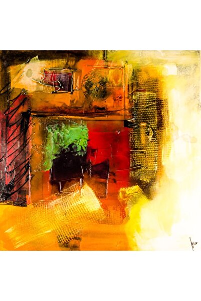 media Tablou canvas Pictura moderna abstracta, 90 x 90 cm
