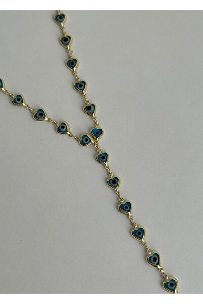 KİLİGİSTANBUL NAZAR KALPLER Y KOLYE