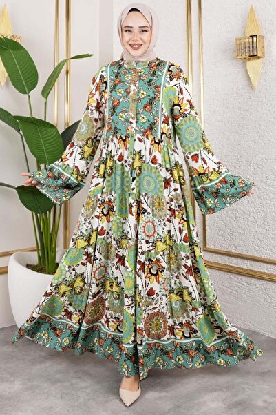 ORCHID فستان حجاب بأكمام واسعة