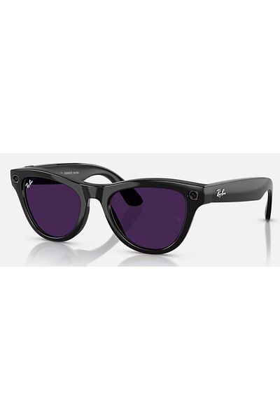 Ray-Ban Meta Smart Glasses, SKYLER Style, AI-Powered Photo Video Capture, Smart Audio (FRAME - SHINY