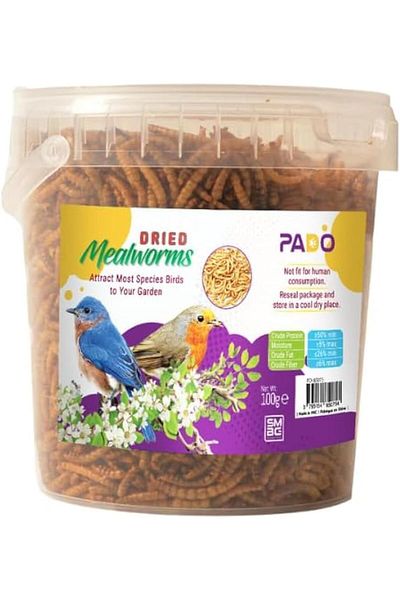 PADO Dried Mealworms for birds and fishes 100g