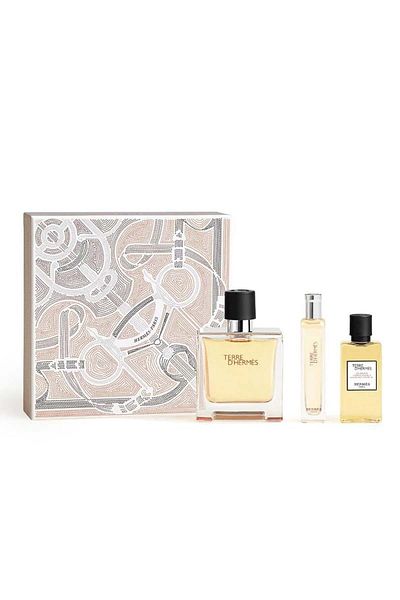 Hermes Hermes Terre D'Hermés Gift Set Eau de Parfum 75 ml + Shower Gel, 40 ml + Eau de Parfum, 15 ml