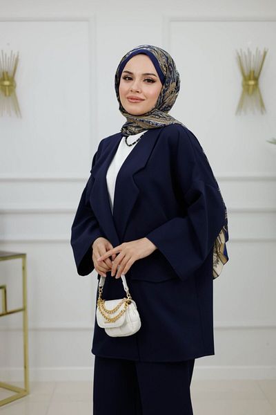 Enans Design Γυναικείο Σετ Hijab 2 τεμαχίων Μπουφάν & Παντελόνι