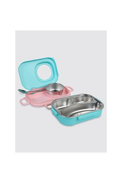 Uzspace Vgn-8021-8038 Stainless Steel Lunch Box - Lunch Box 600 ml Cyan Green