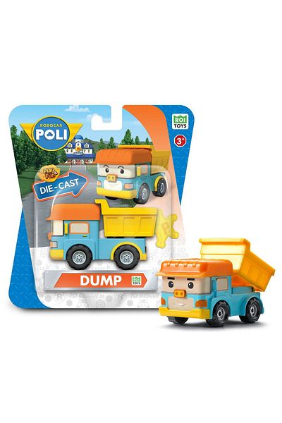 Robocar Poli Roı Toys Metal Vehicle Character Figures - Dump 83164