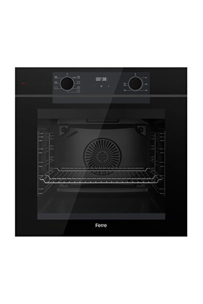 Ferre QEP63CS New Fryart Siyah Ankastre Fırın (0+7 KONUM)