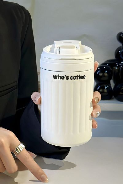 Weather Forecast 500ml Cream Color Dual Use Steel Thermos Mug - Single Lid 316 L Cin914By