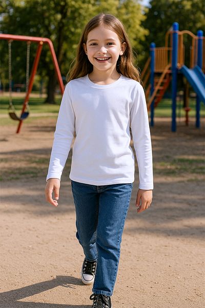 HÇM Long Sleeve Children's Unisex Badi - Solid Color C11