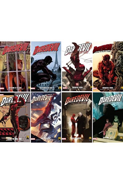 Arka Bahçe Yayıncılık Daredevil Brubaker 1-2-3-4-5-6-7-8 set (8 kitap)