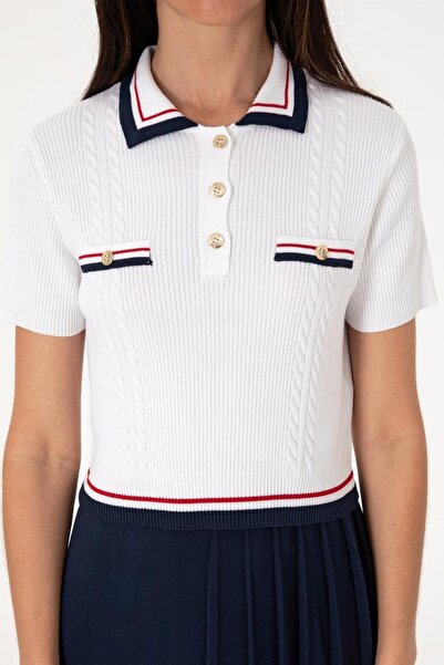 U.S. Polo Assn. Pulover de damă cu gât polo