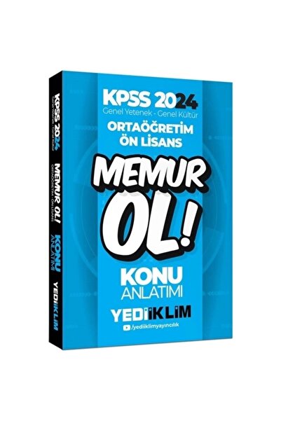 Yediiklim Yayınları KPSS 2024 ORTAÖĞRETİM ÖNLİSANS KONU ANLATIMI YEDİİKLİM