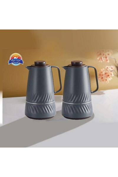 DVINA Royal Camel 2-Piece Tea and Coffee Thermos Set 1L + 1L