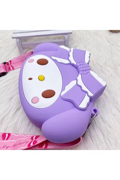synshop My Melody Melody Rabbit Eared Sanrio Geanta din silicon Portofel Femei Adolescenta Fata Copil Bebelus