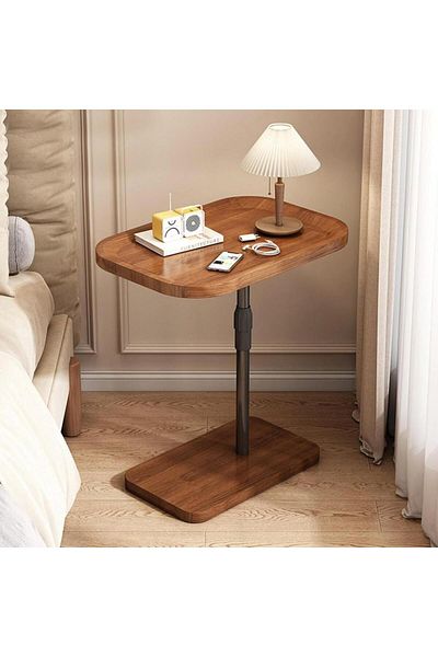 Un Versatile side table with adjustable height and stylish design
