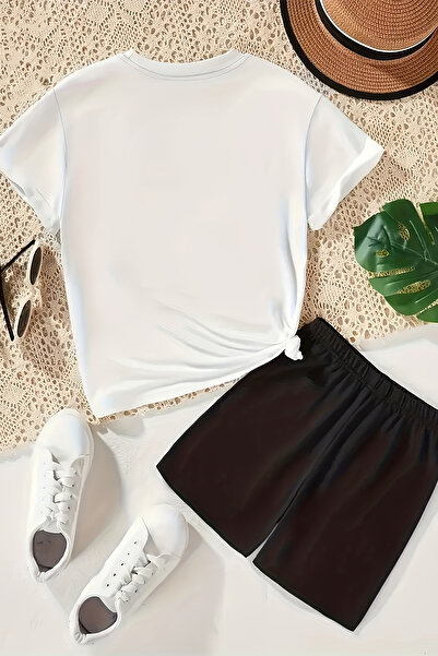 MYADA Special Design Fun Girl Printed Girl's Shorts Suit 24042