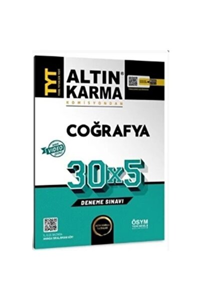 Altın Karma Yayınları ALTIN KARMA TYT COĞRAFYA 30X5 DENEME SINAVI