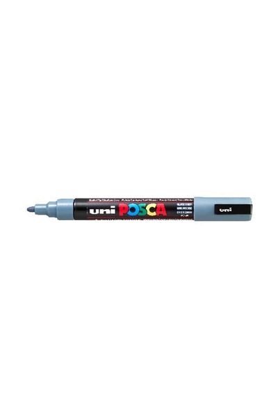 Uni Posca Pc-5m Painting Marker 1.8-2.5 Mm Lead Gray