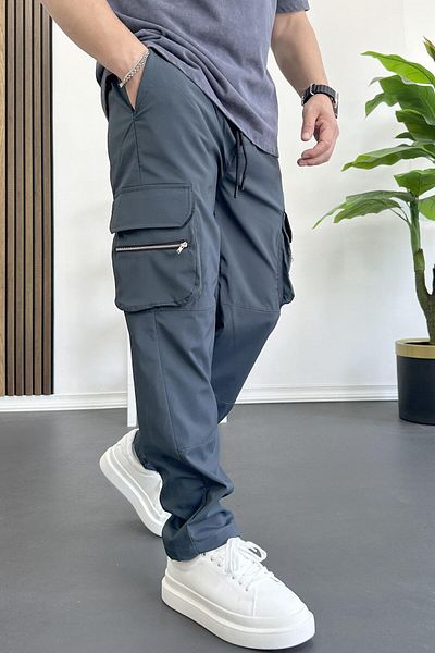 Edwox Smoked Baggy Cut men's Cargo Pants - EDW164