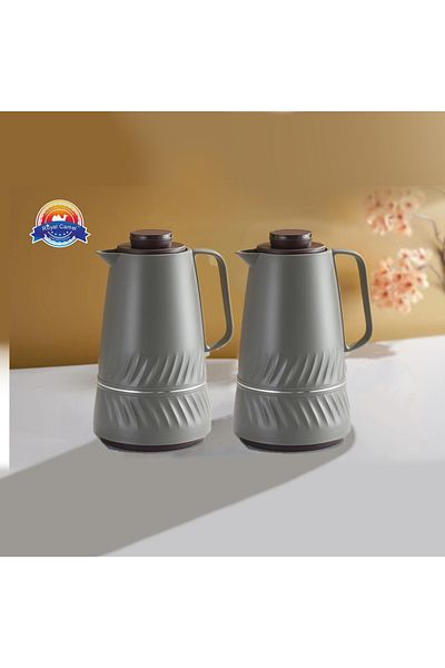 DVINA Royal Camel 2-Piece Tea and Coffee Thermos Set 1L + 1L