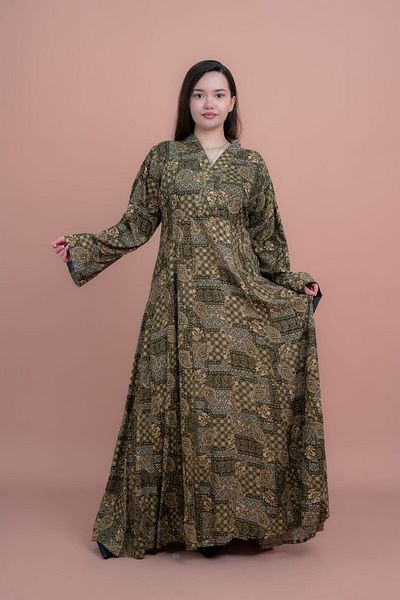 IKKXA Modern Printed Jalabiya