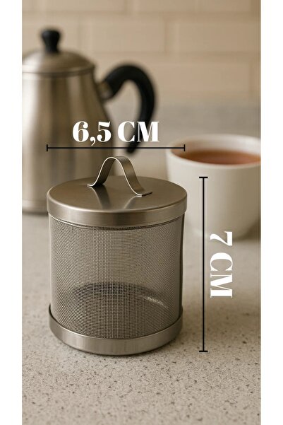 qussine Çaydanlık Demlik Içi Süzgeç Çay Süzgeci Kafes Paslanmaz Çelik 7 Cm