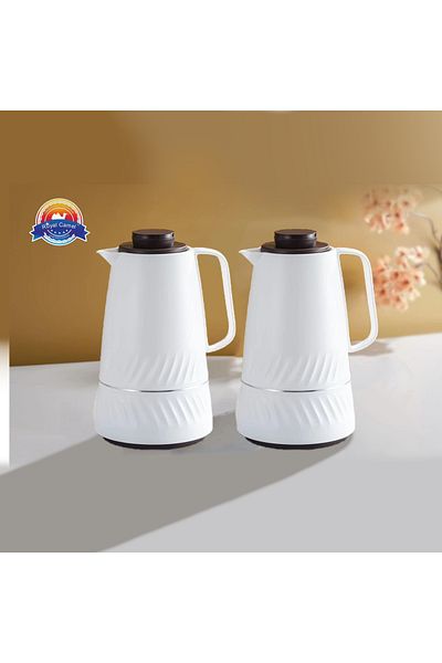 DVINA Royal Camel 2-Piece Tea and Coffee Thermos Set 1L + 1L