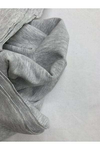 Yiğit Kumaş Gray Thin Rib Fabric, Piece 55X160 cm