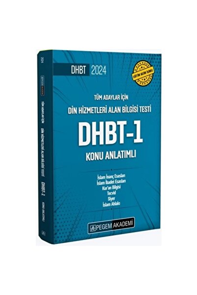 Pegem Akademi Pegem 2022 Dhbt-1 Tüm Adaylar Konu Anlatımlı Yayınları