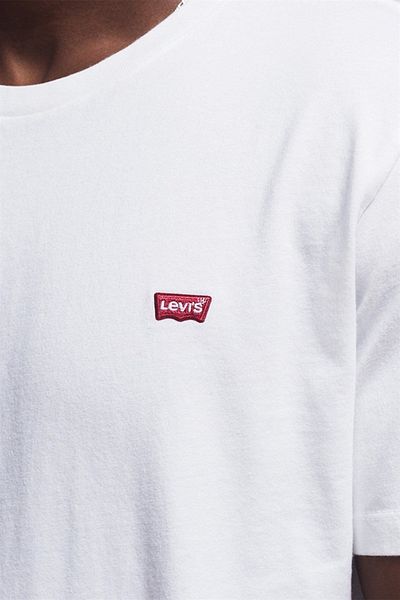 Levi's Ss Original Hm Tee Tr Βαμβακερό Λευκό Ανδρικό T-Shirt - 56605-0075