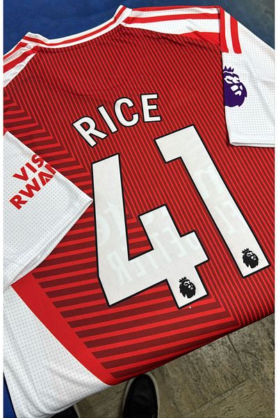 Lion Spor A'rsenal 2025-26 Νέα σεζόν Declan Rice Home Away Jersey63623462
